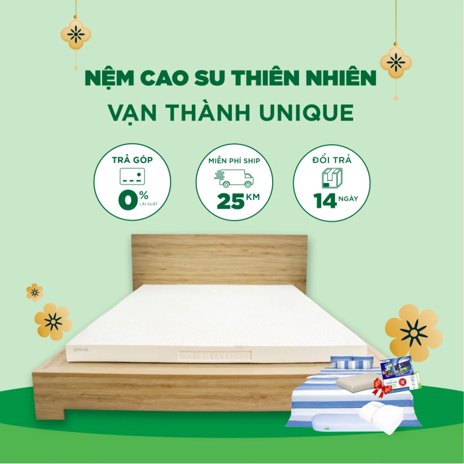 Ảnh sản phẩm Nệm Cao Su Thiên Nhiên Vạn Thành Unique