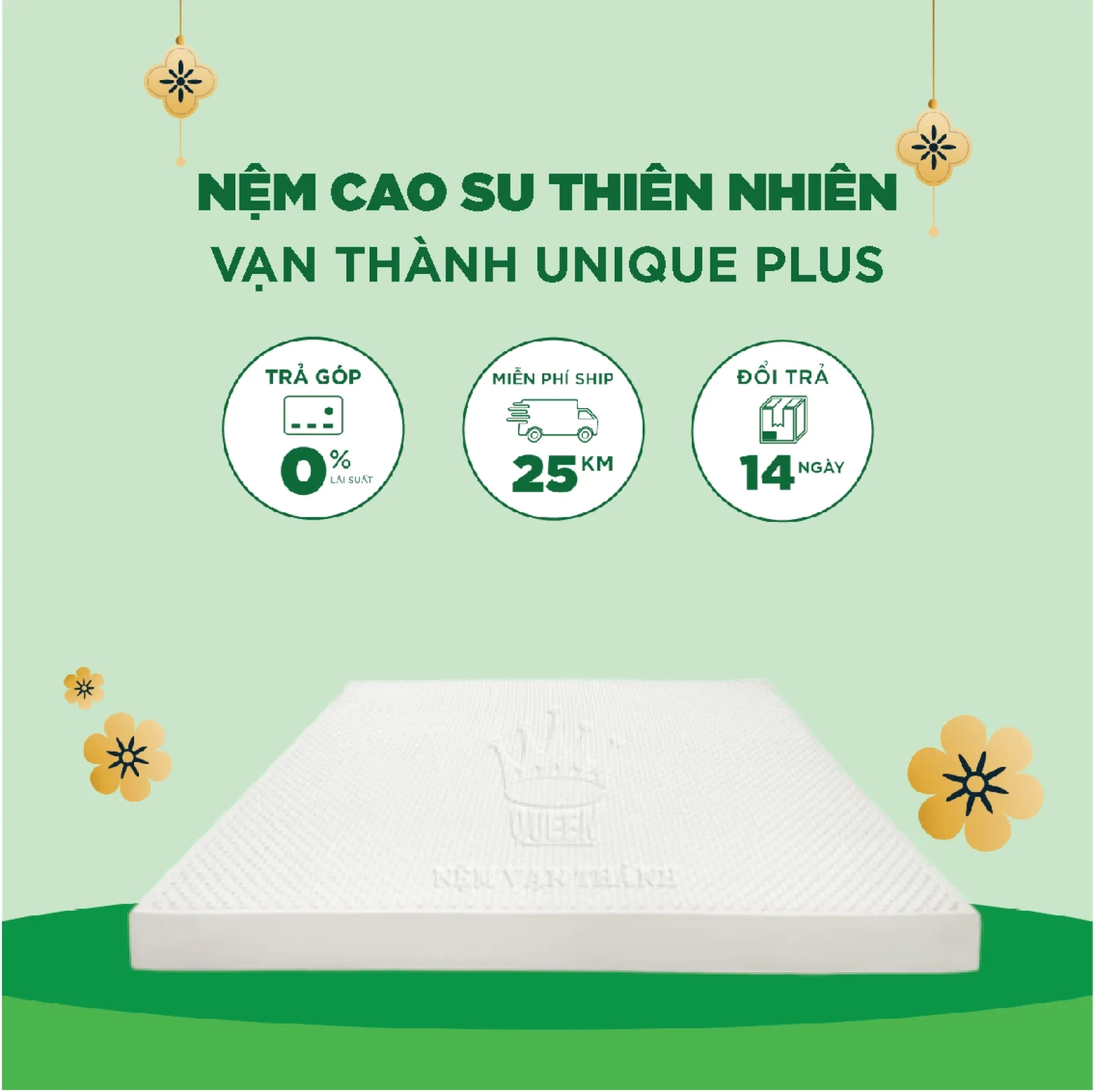 Ảnh sản phẩm Nệm Cao Su Thiên Nhiên Vạn Thành Unique Plus