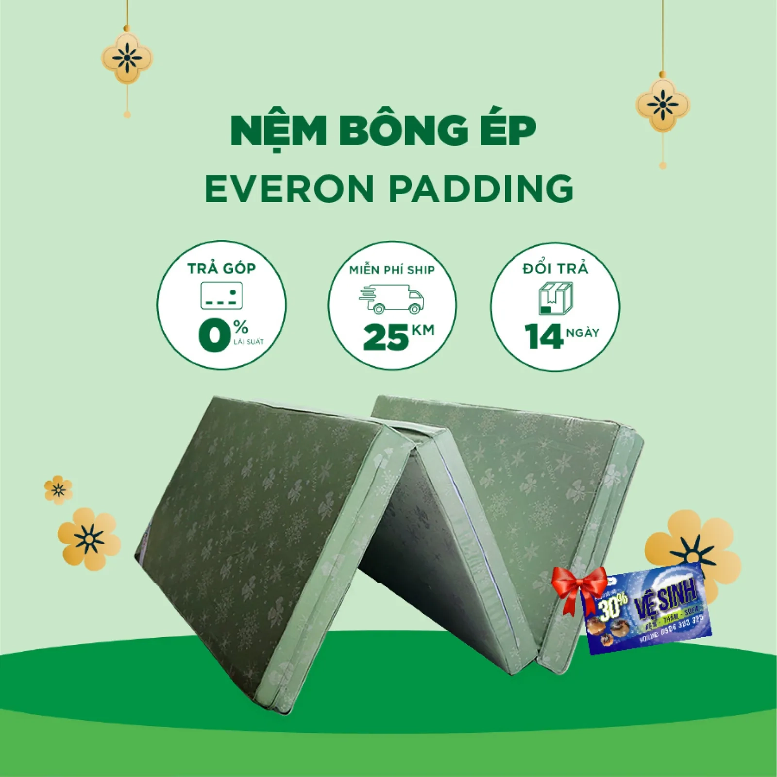 Ảnh sản phẩm Nệm Bông Ép Everon Padding