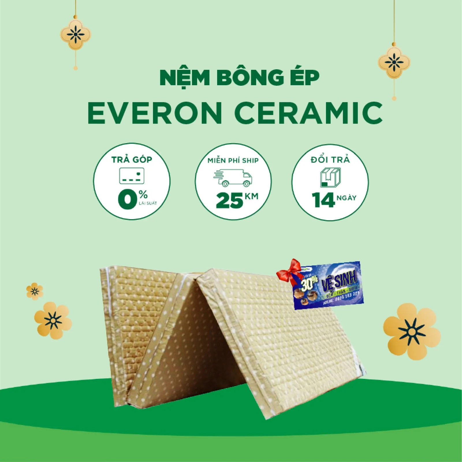 Ảnh sản phẩm Nệm bông ép Everon Ceramic