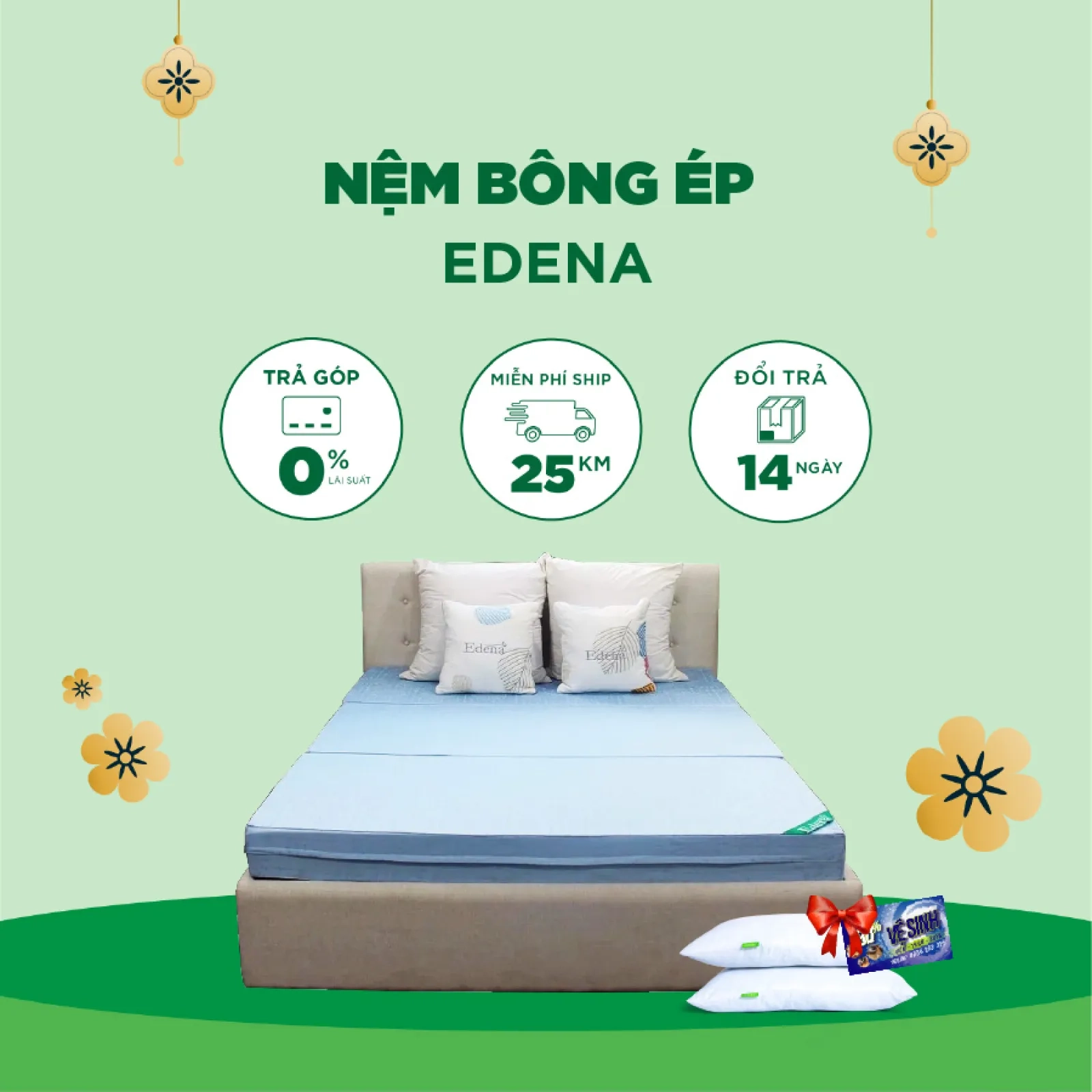 Ảnh sản phẩm Nệm Bông Ép Edena