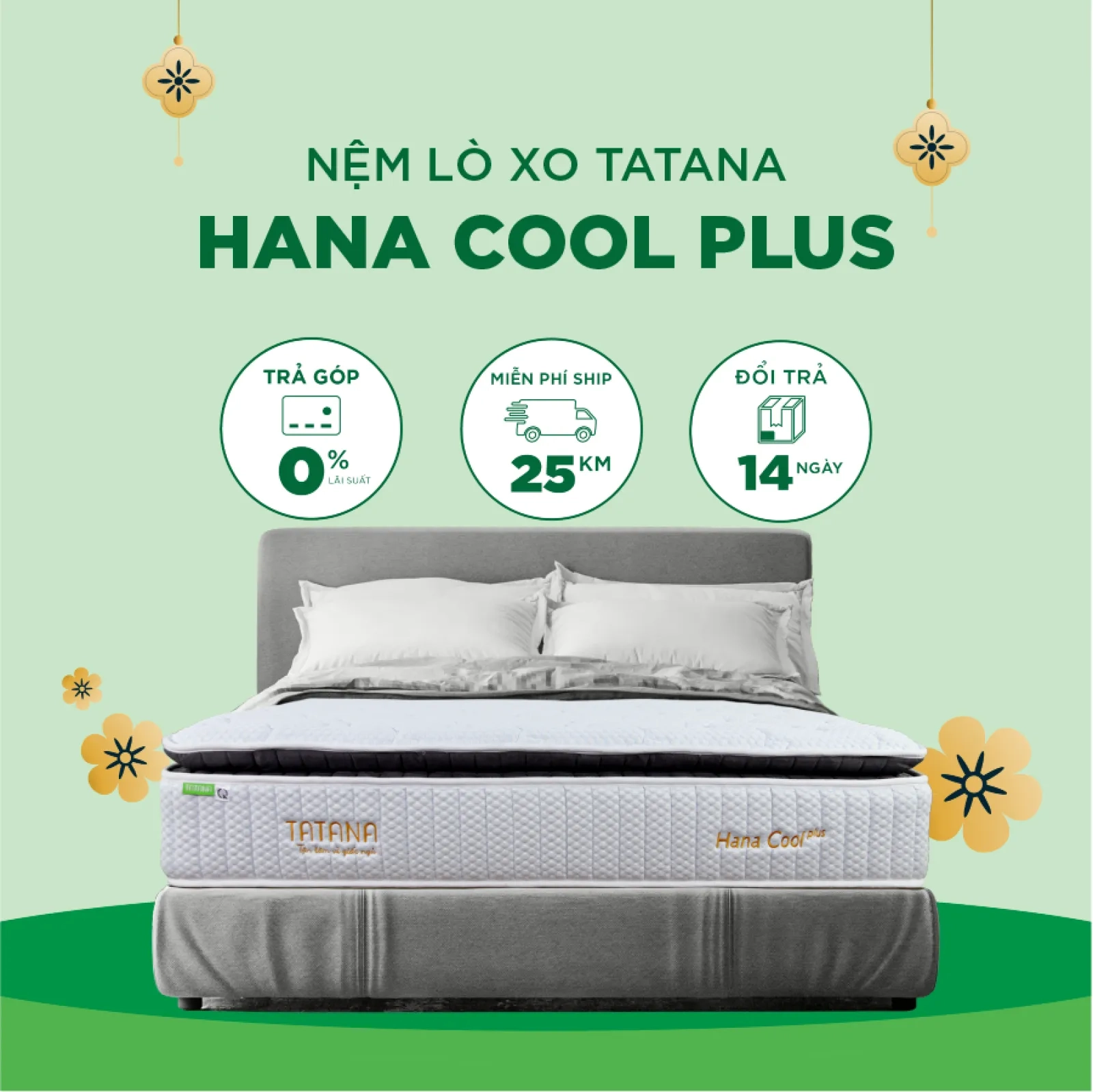 Ảnh sản phẩm Nệm lò xo túi Tatana Hana Cool Plus