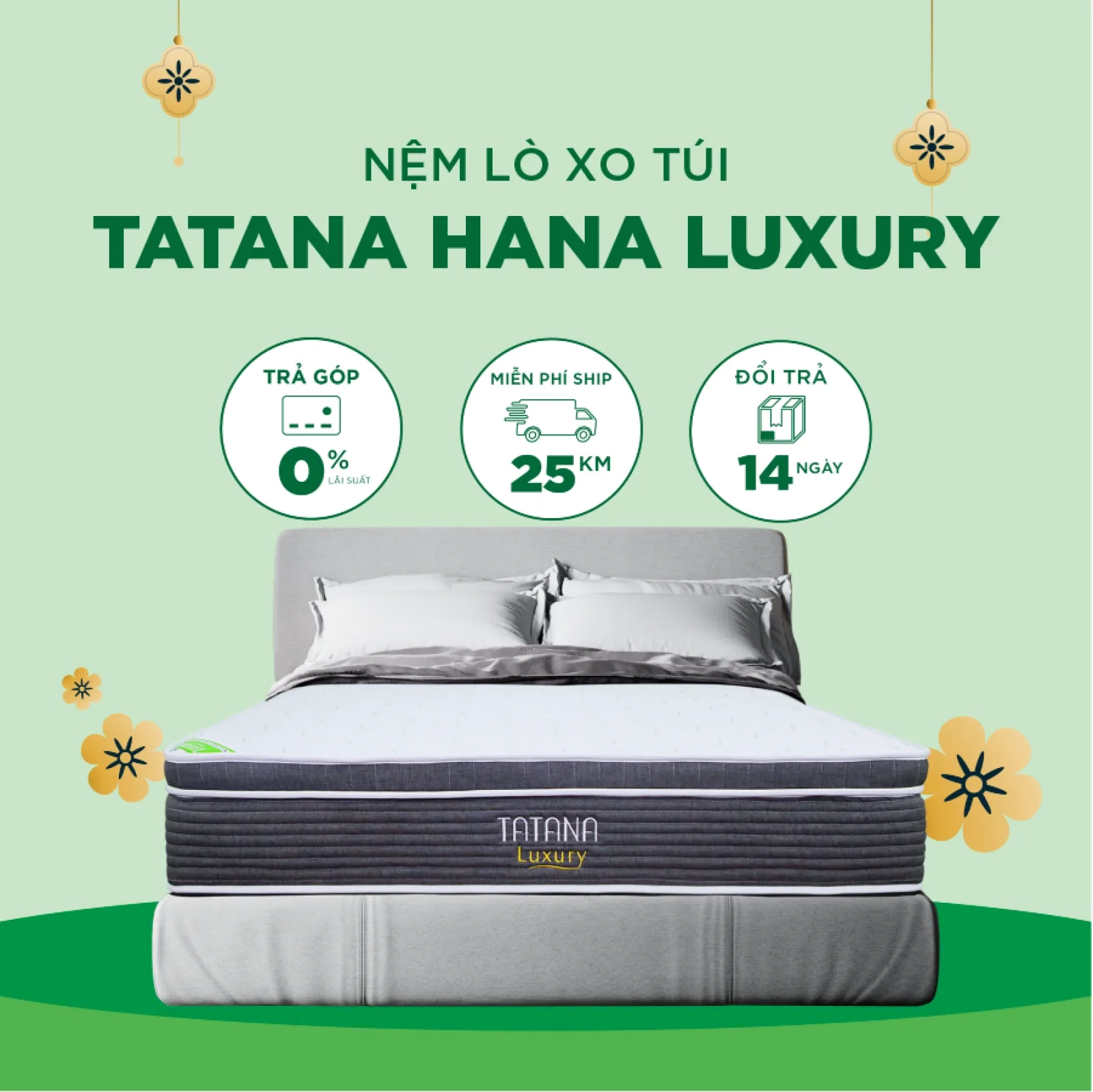 Ảnh sản phẩm Nệm lò xo túi Tatana Hana Luxury