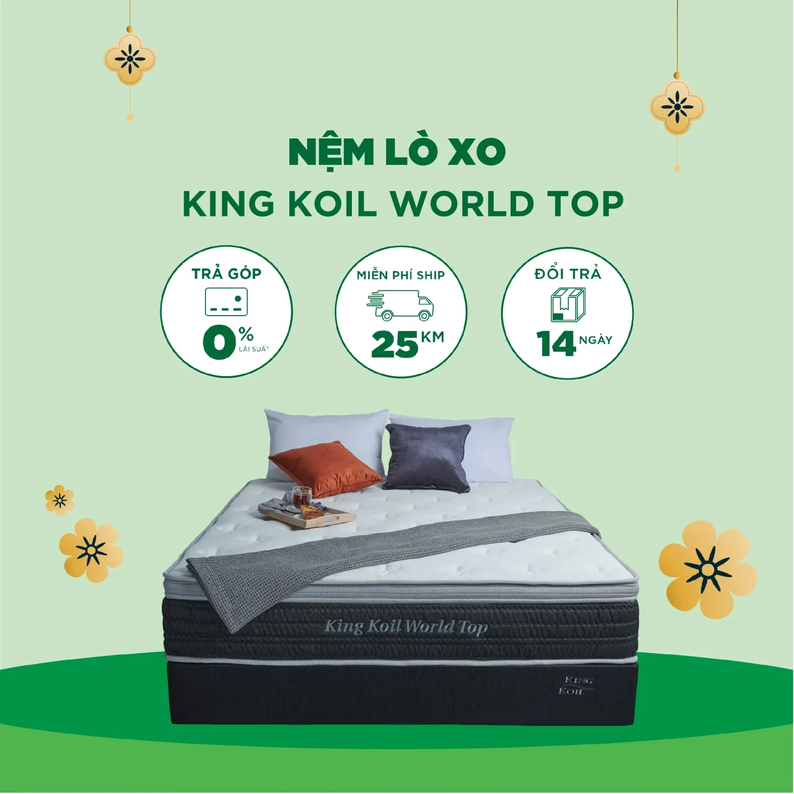 Ảnh sản phẩm Nệm lò xo King Koil World Top