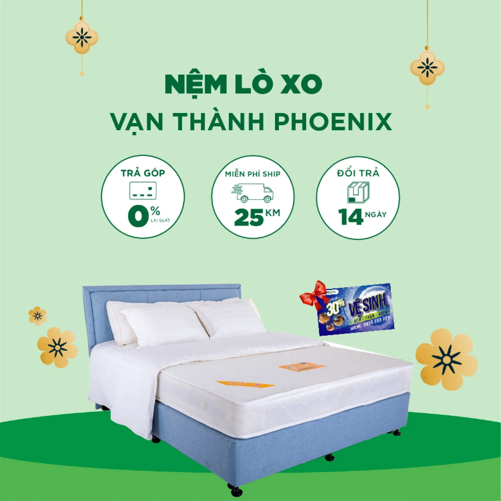 Ảnh sản phẩm Nệm Lò Xo Vạn Thành Phoenix