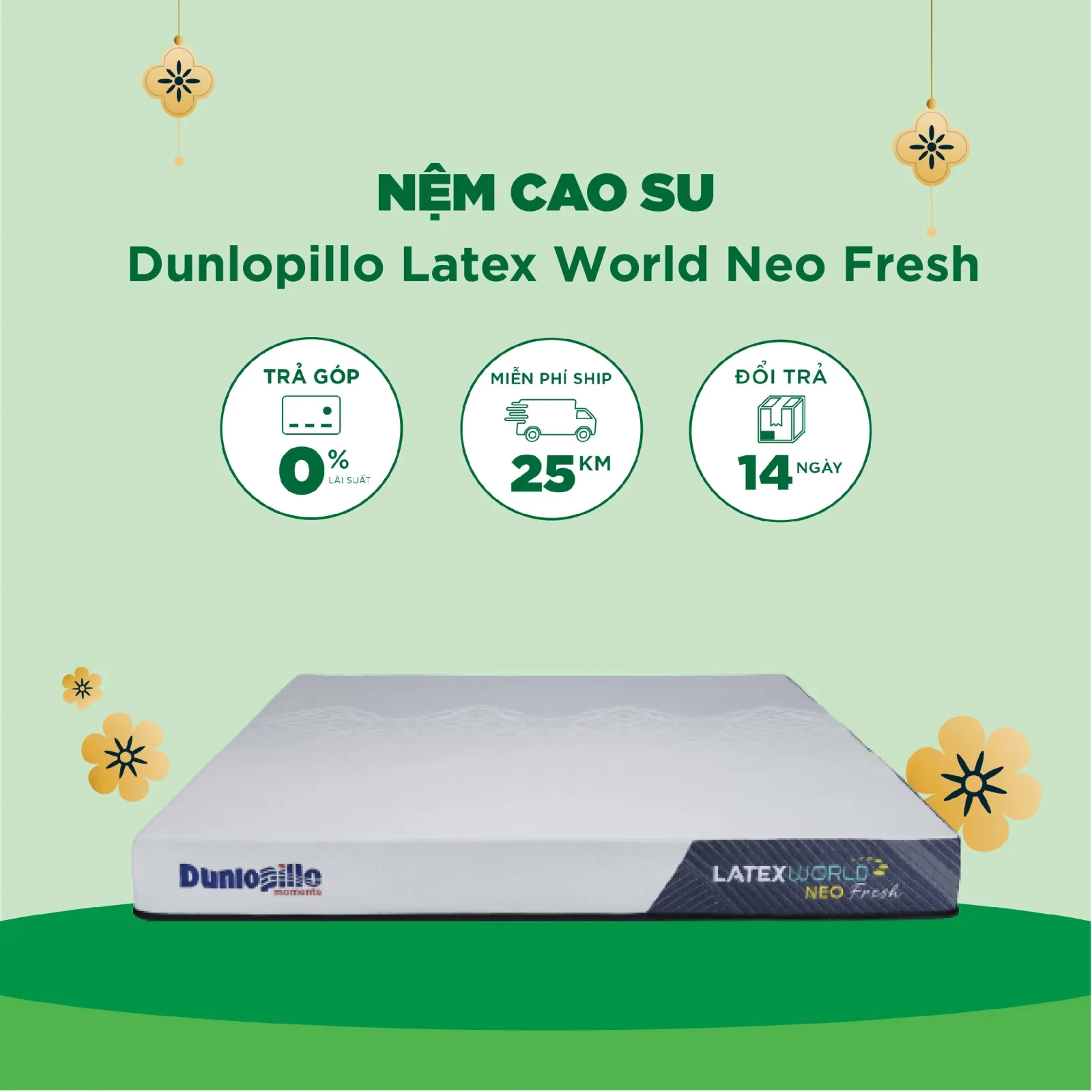 Ảnh sản phẩm Nệm cao su Dunlopillo Latex World Neo Fresh - 15cm