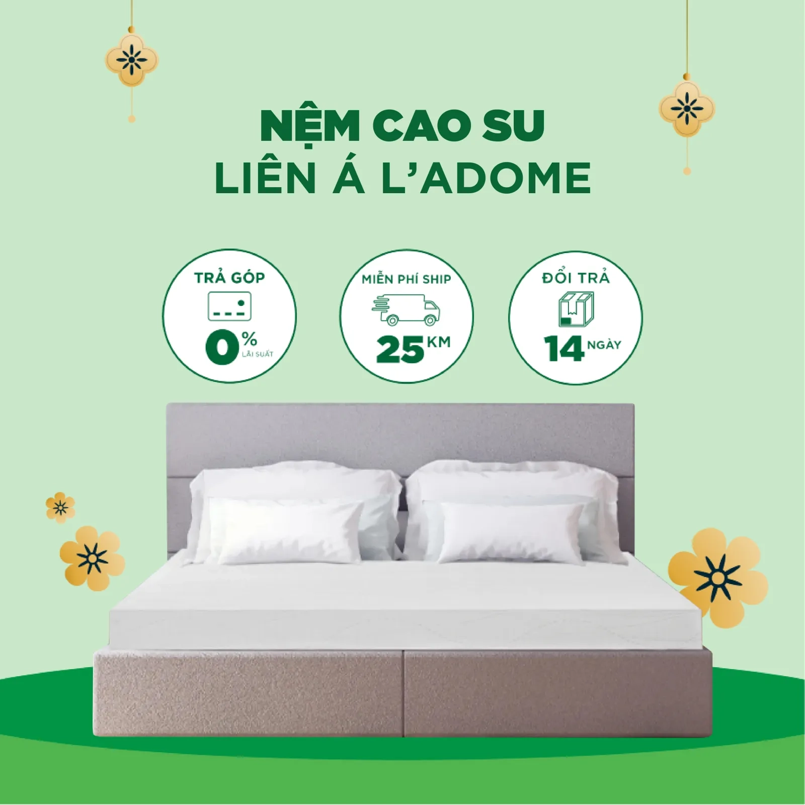 Ảnh sản phẩm Nệm Cao Su Liên Á L'adome