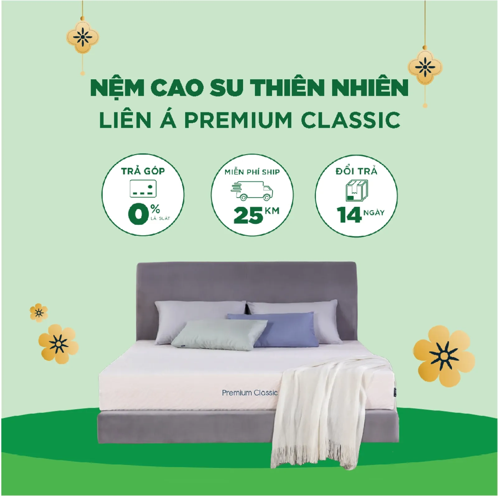 Ảnh sản phẩm Nệm Cao Su Thiên Nhiên Liên Á Premium Classic