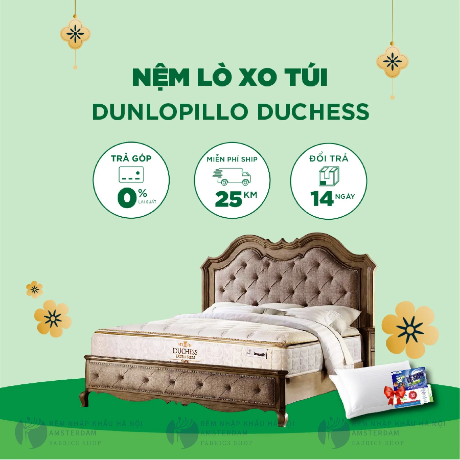 Ảnh sản phẩm Nệm lò xo túi Dunlopillo Duchess