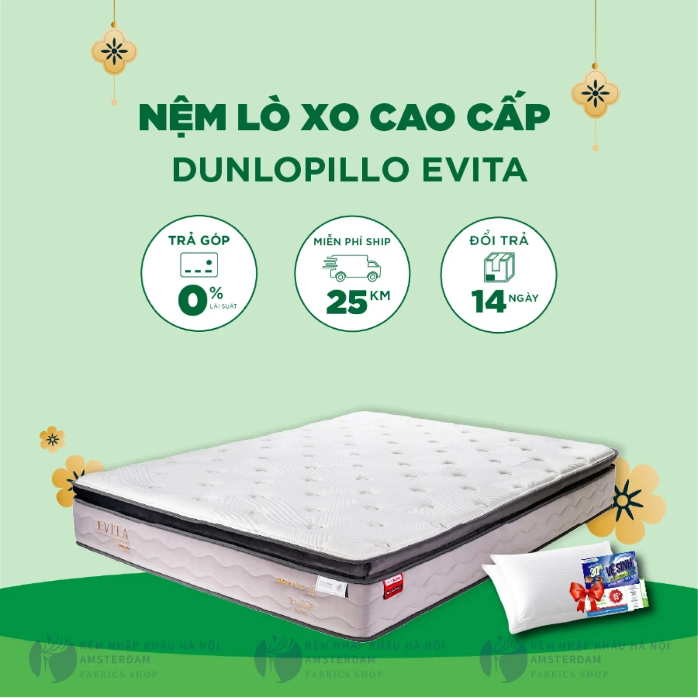 Ảnh sản phẩm Nệm Lò Xo Dunlopillo Evita - NEW