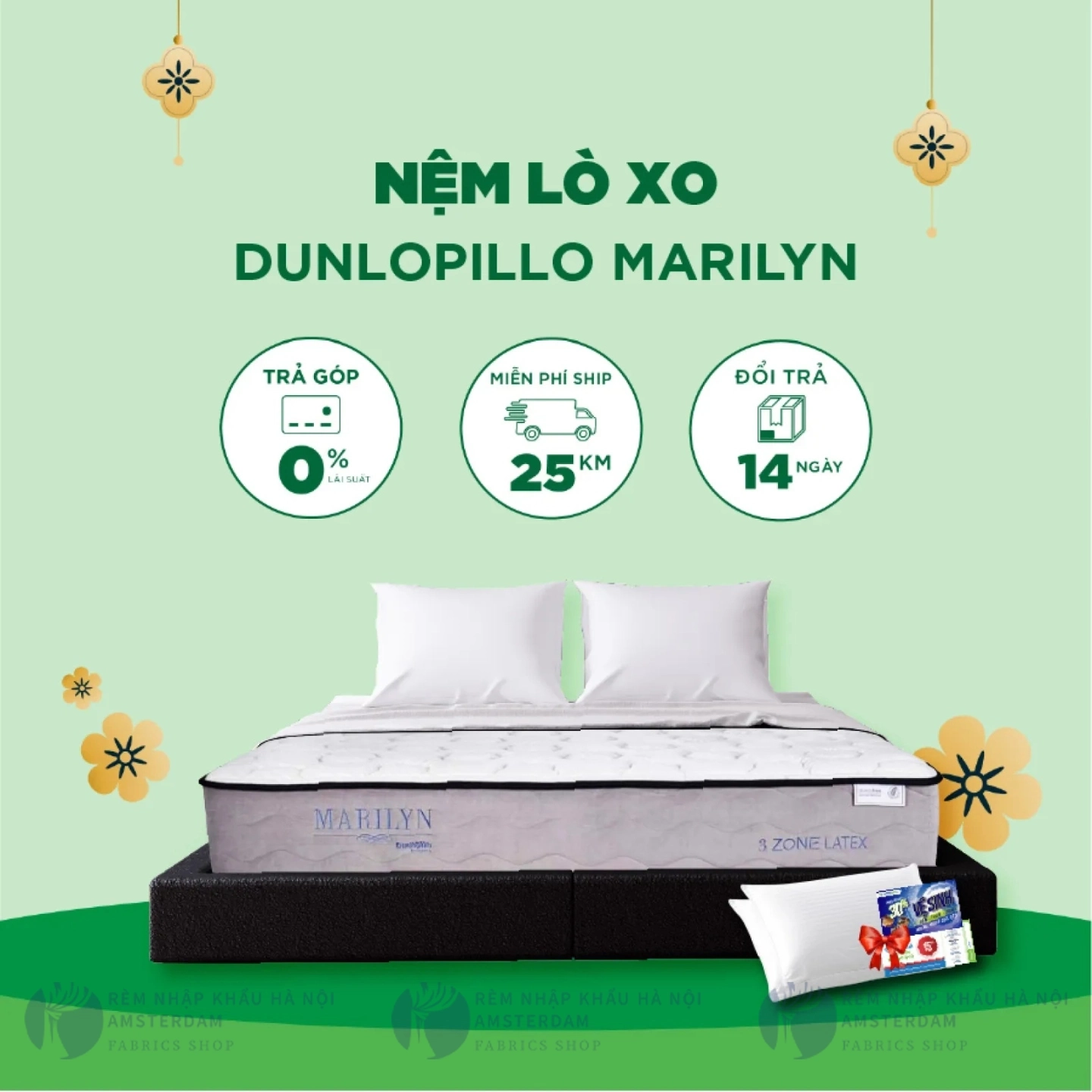 Ảnh sản phẩm Nệm Lò Xo Dunlopillo Marilyn - NEW