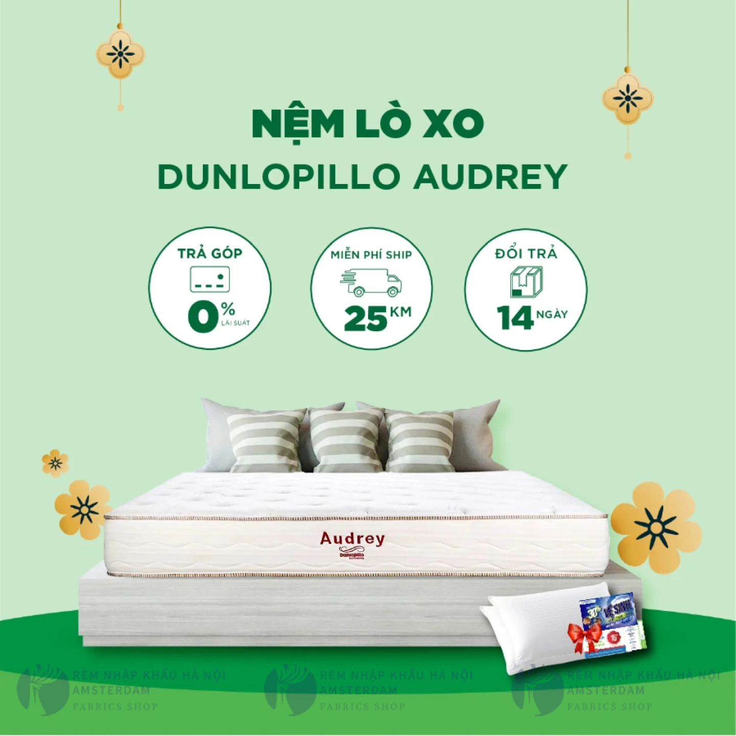 Ảnh sản phẩm Nệm Lò Xo Dunlopillo Audrey - NEW