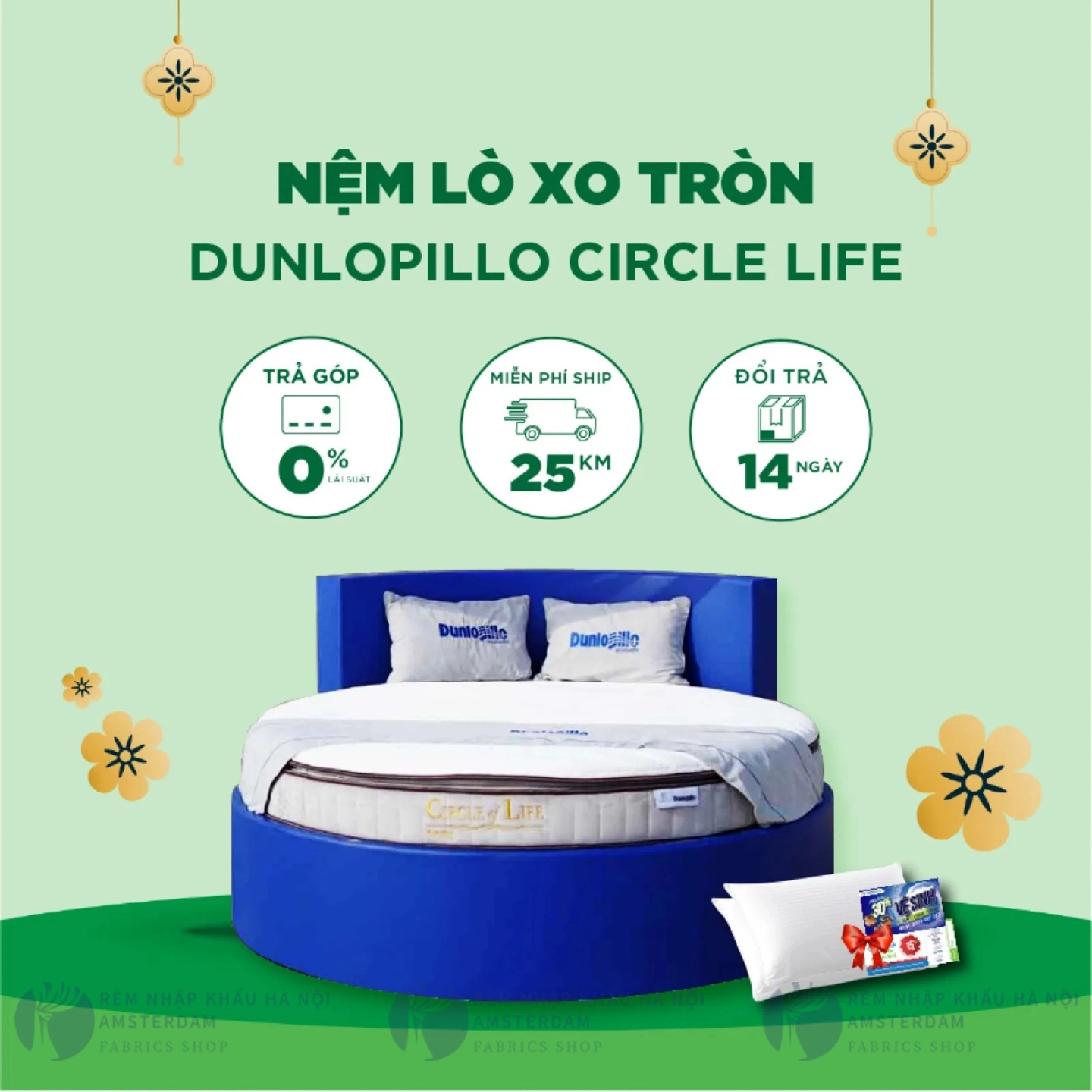 Ảnh sản phẩm Nệm lò xo tròn Dunlopillo Circle Life