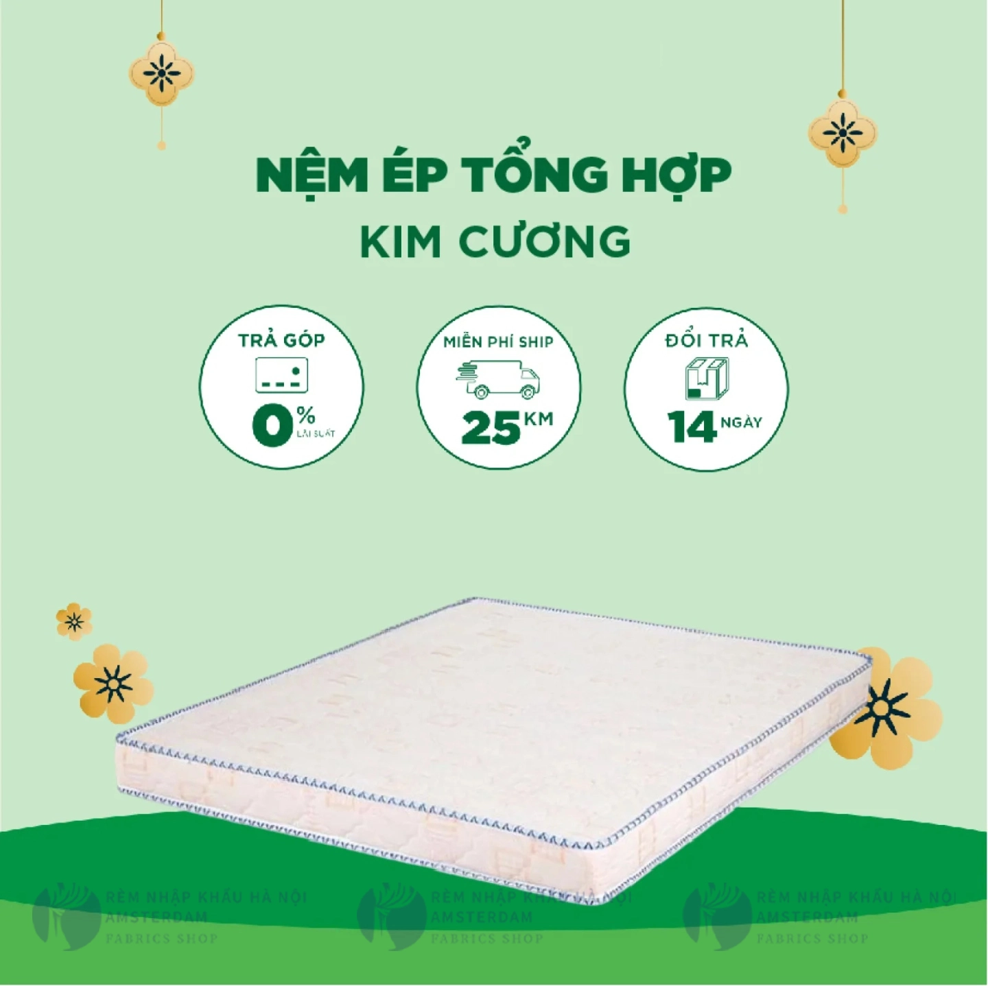 Ảnh sản phẩm Nệm Ép Tổng Hợp Kim Cương