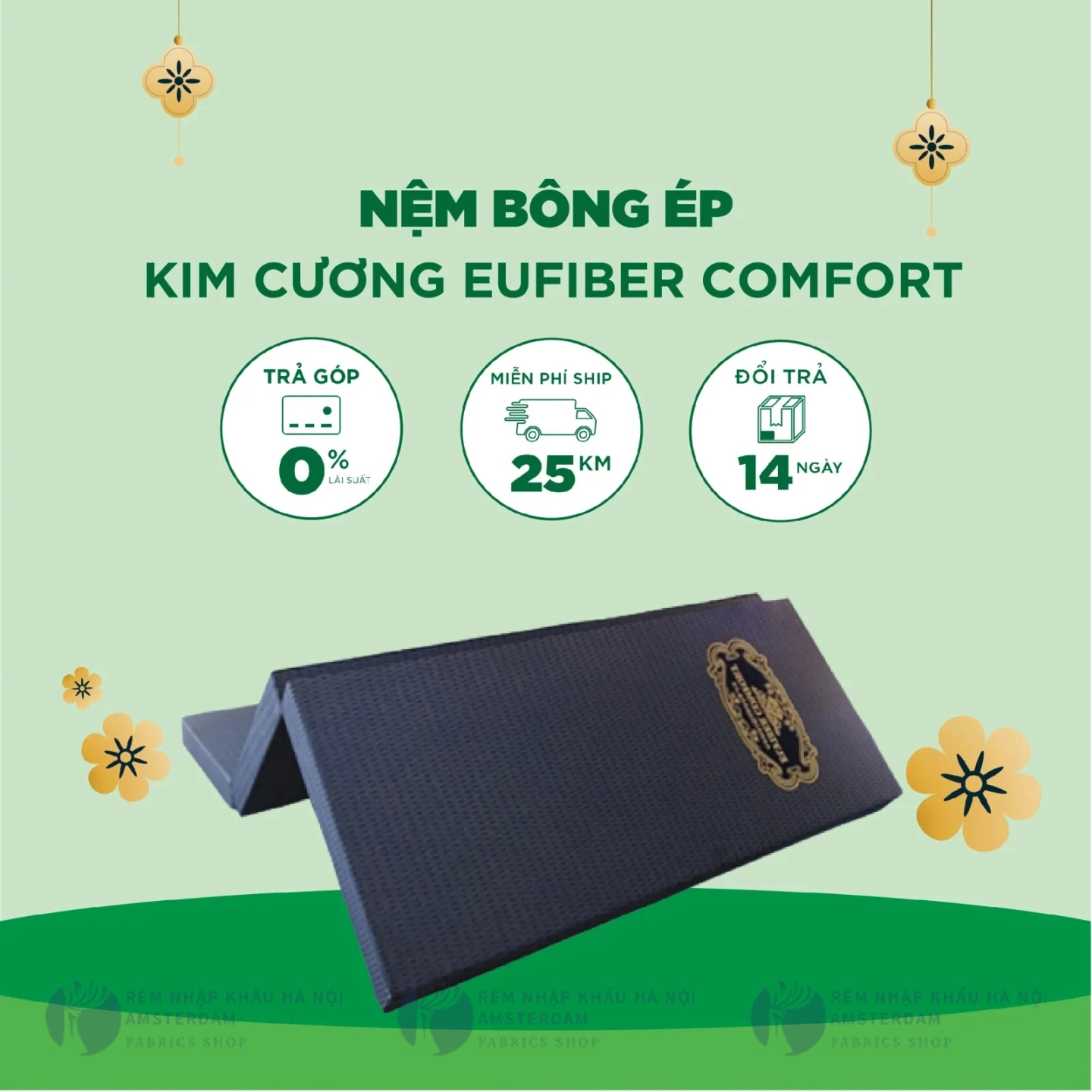 Ảnh sản phẩm Nệm bông ép Kim Cương EUFIBER COMFORT